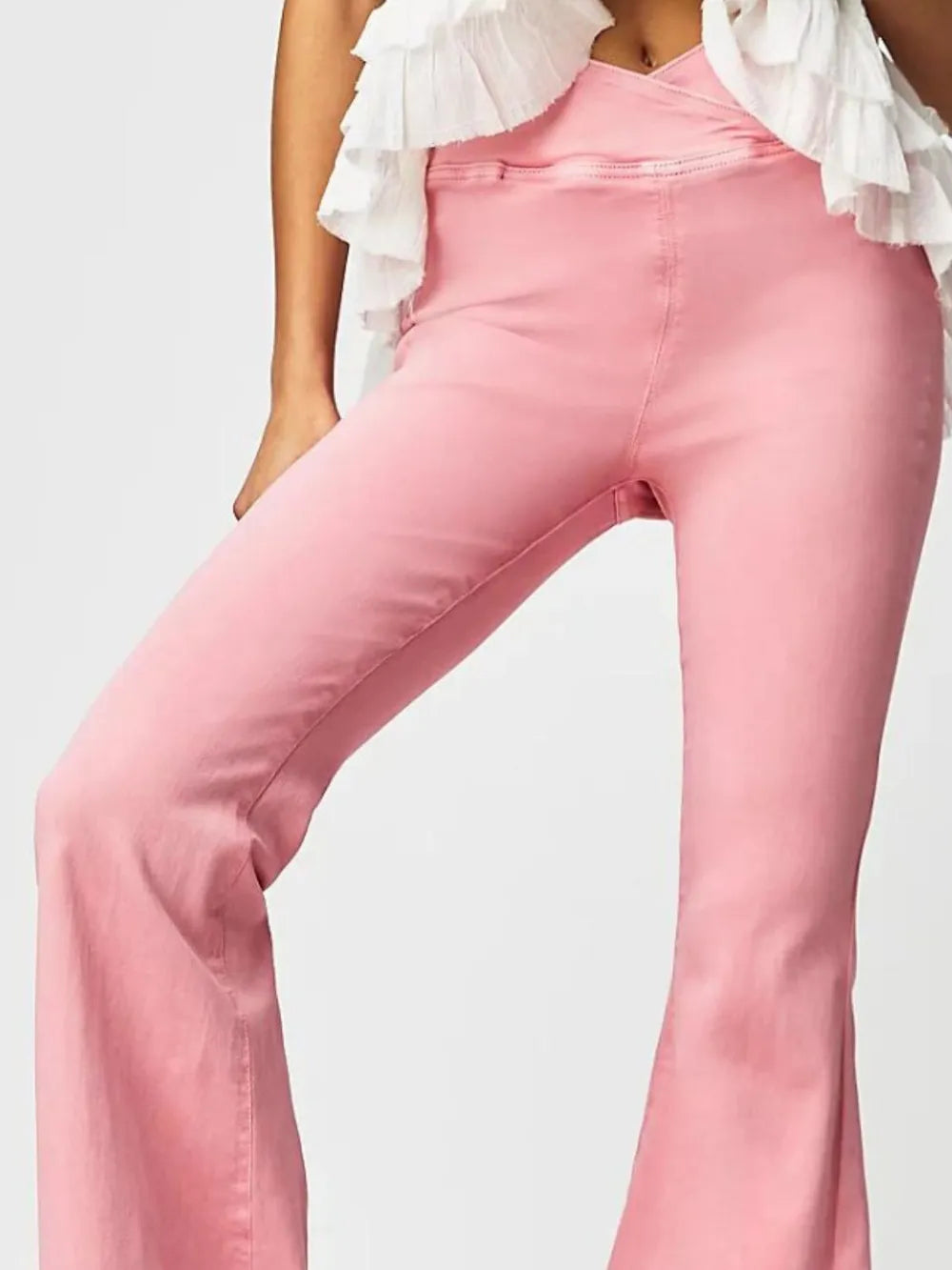 Asymmetric Flare Pants