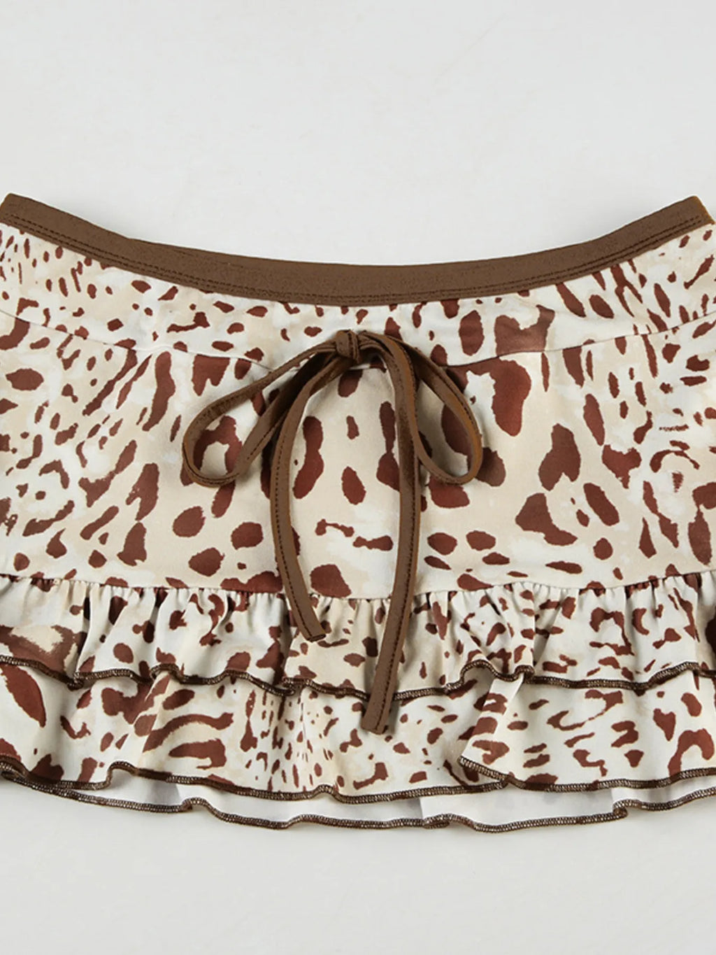 Hotter Without You | Psycho Ex Leopard Print Strapless Top and Skirt Two-Piece Set