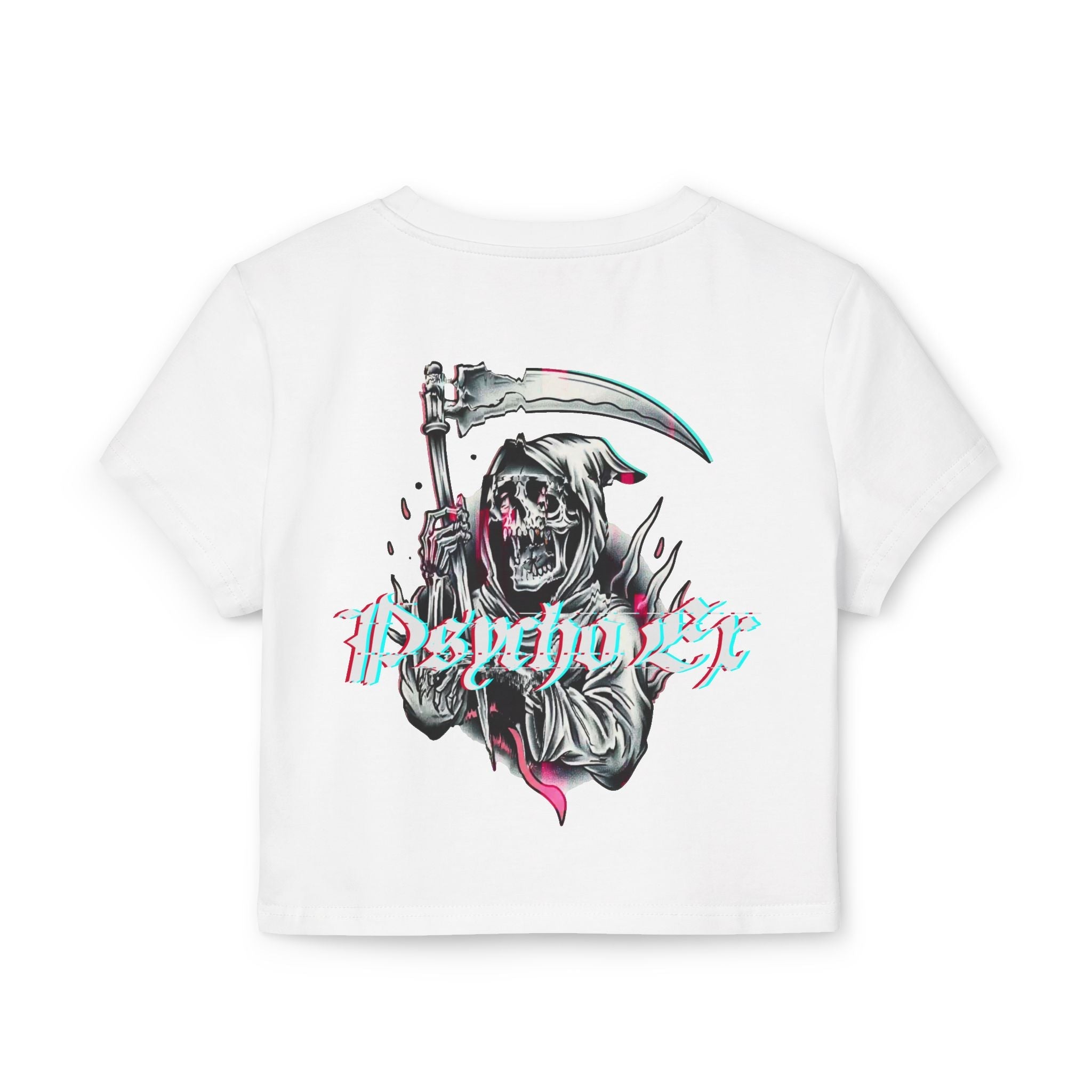 404: Reaper Not Found Baby Tee | Psycho Ex