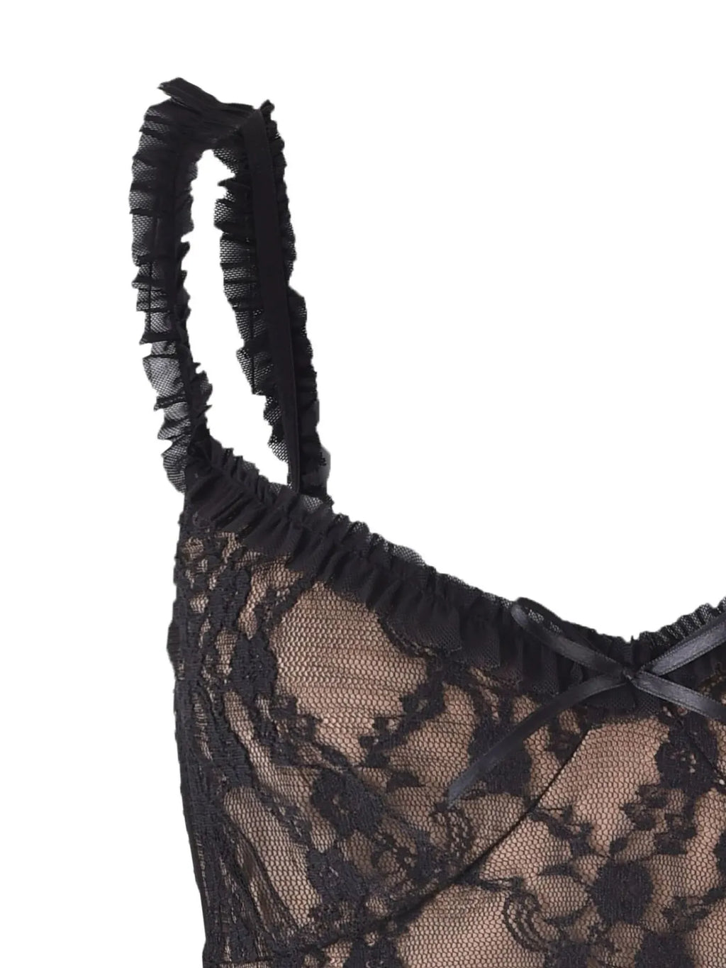 Lace Cami Top with Frill Straps