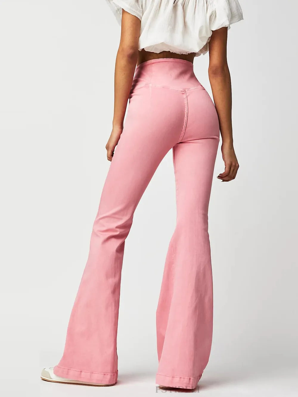 Asymmetric Flare Pants