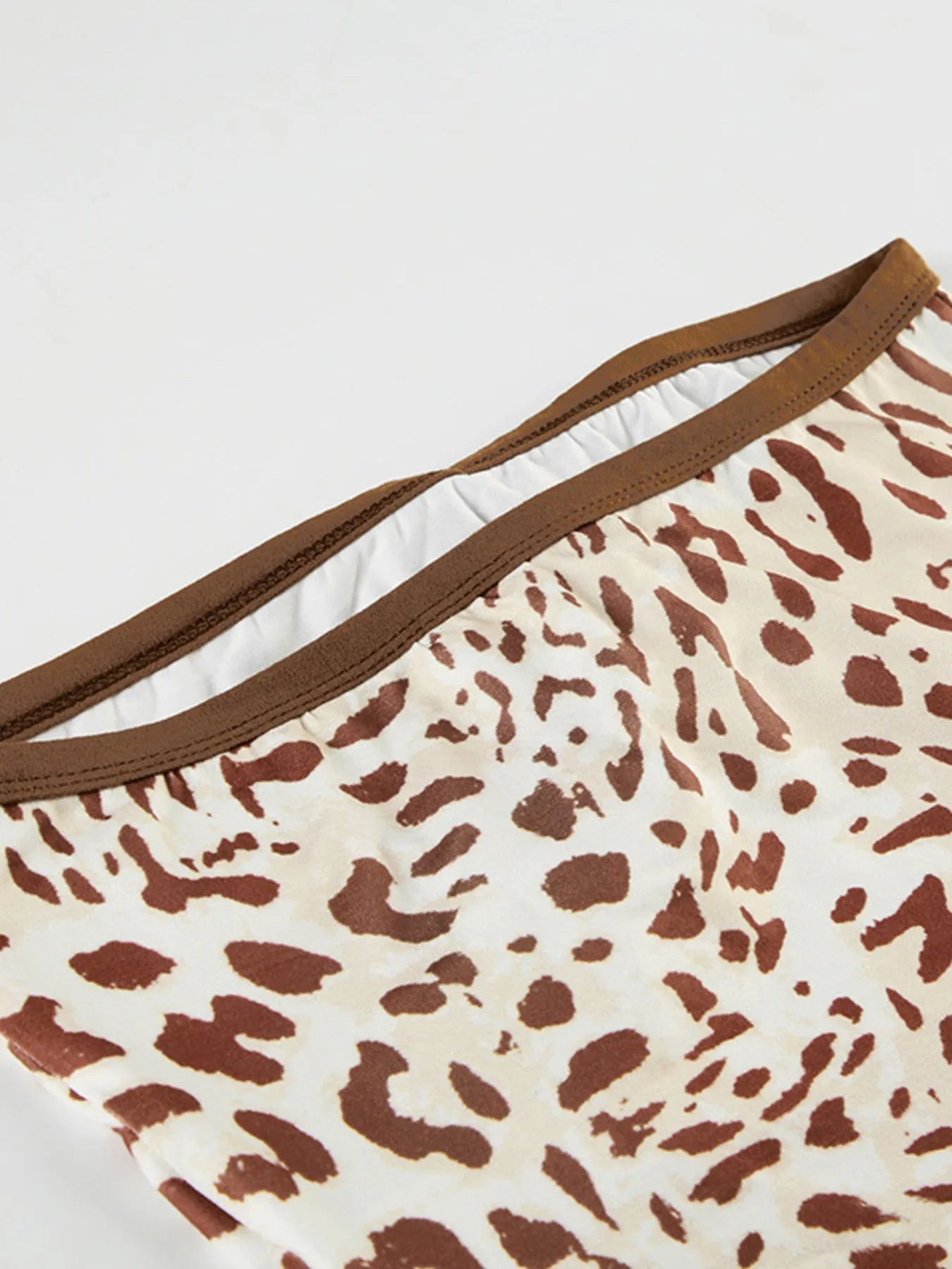 Hotter Without You | Psycho Ex Leopard Print Strapless Top and Skirt Two-Piece Set