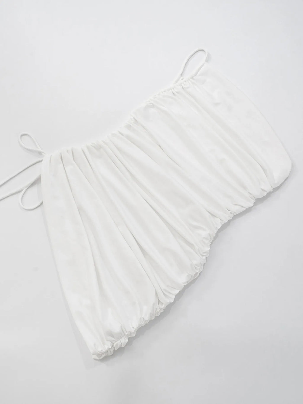 Ruched One Shoulder Mini Dress