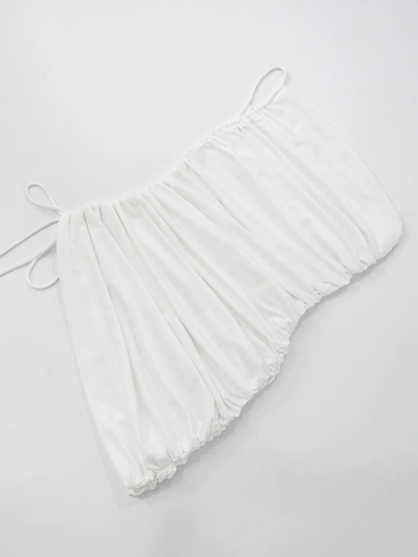 Ruched One Shoulder Mini Dress