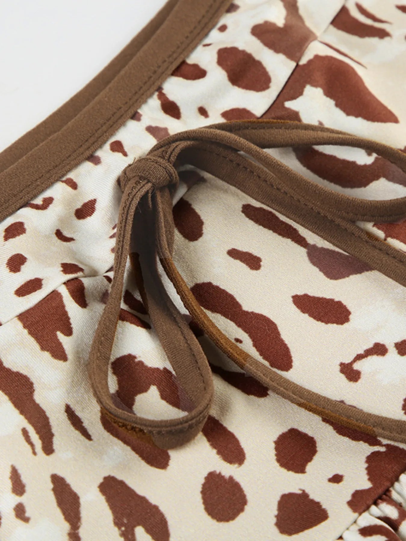 Hotter Without You | Psycho Ex Leopard Print Strapless Top and Skirt Two-Piece Set