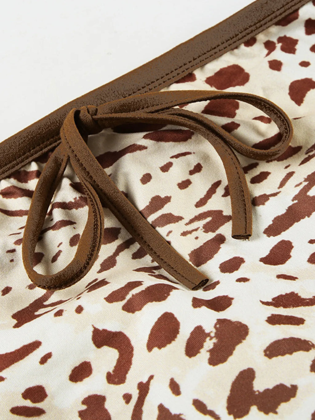 Hotter Without You | Psycho Ex Leopard Print Strapless Top and Skirt Two-Piece Set